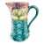 Vintage Daisy & Leaf Petal Majolica Pitcher For Sale