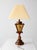 Brown Vintage Mediterranean Revival Amber Glass Table Lamp For Sale - Image 8 of 14