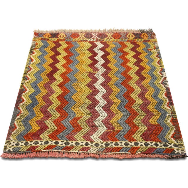 1960s Turkish Kilim For Sale - Image 4 of 6