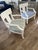 Michael Taylor Michael Taylor Jansen White Marine Lacquer Arm Chairs, 2 Pieces, Attributed For Sale - Image 4 of 5