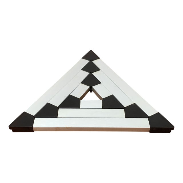 Danish Triangular Trivet Coasters by Jorgen Meldgaard for Menu, 1980s, Set of 3 For Sale