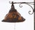 Mid 20th Century Arts & Crafts Iron & Mica Floor Lamp For Sale - Image 4 of 10