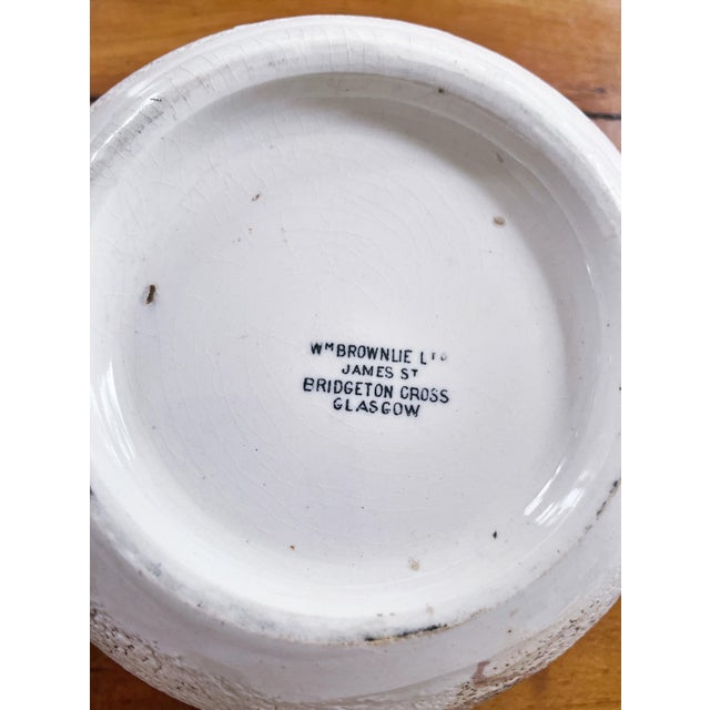 An antique English stoneware match strike, made to be used in a pub to advertise a Scottish whisky. In excellent condition...