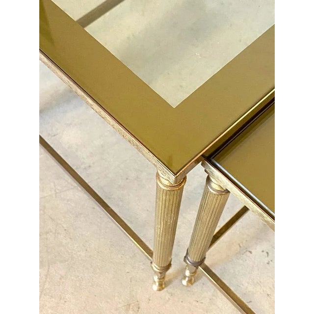 Brass Nesting Tables, 1970s, Set of 3 For Sale - Image 6 of 11
