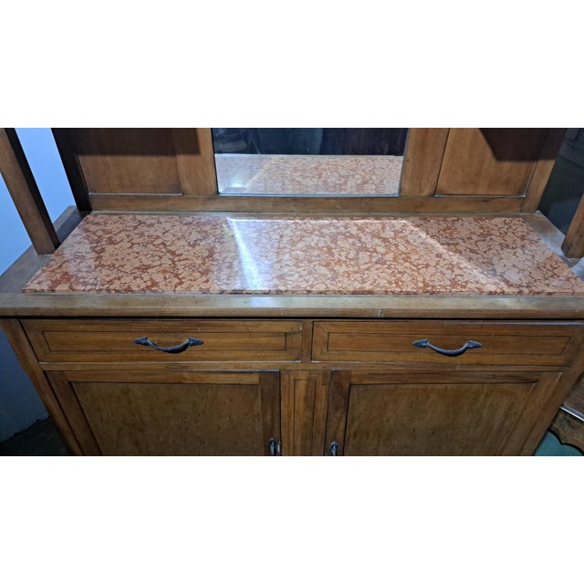 Antique Art Nouveau Cherry Cupboard, 1890s For Sale - Image 4 of 7