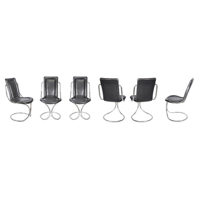 Metal Chairs from Tecnosalotto, Italy, 1970s, Set of 6 For Sale - Image 7 of 7
