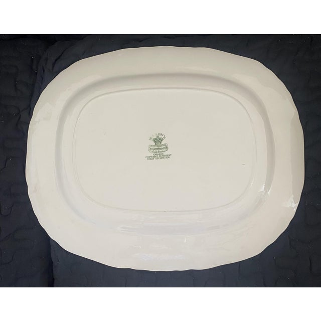 Mid 20th Century Mason's Transferware Green Serving Set of 4 For Sale In Las Vegas - Image 6 of 14