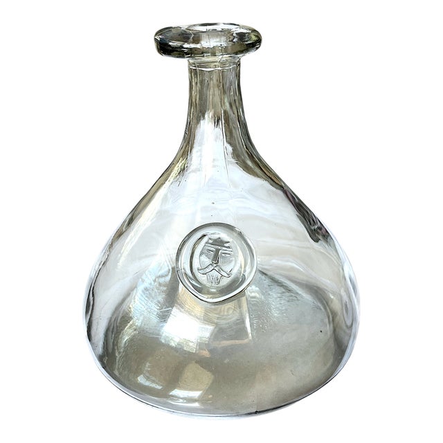 Mid 20th Century Ole Winther for Holmegaard “Viking” Glass Decanter For Sale
