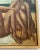 Oleg Zinger Oil Painting Sign Cubism Naked Women on the Beach 1945 France For Sale - Image 4 of 11