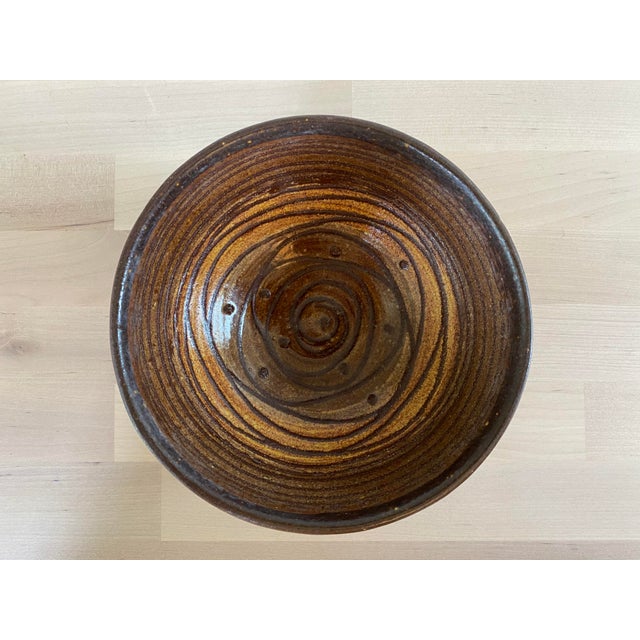 Lee Rosen for Design-Technics Ceramic Pottery Bowl With Dynamic Looping Design For Sale - Image 11 of 11