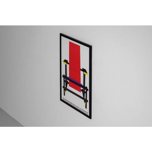 Izika Gaon De Stijl Poster by Gerrit Rietveld, Israel, 1977 For Sale - Image 17 of 18