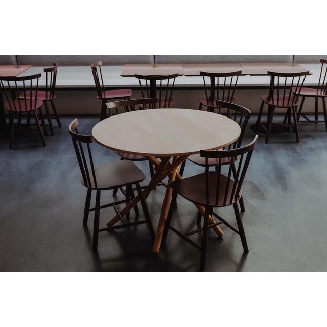 Hector Light Oak Dining Table 105 by Eberhart Furniture For Sale - Image 16 of 18