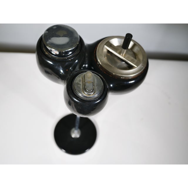 Space Age Standing Ashtray in Plastic and Metal, 1970s For Sale - Image 4 of 9