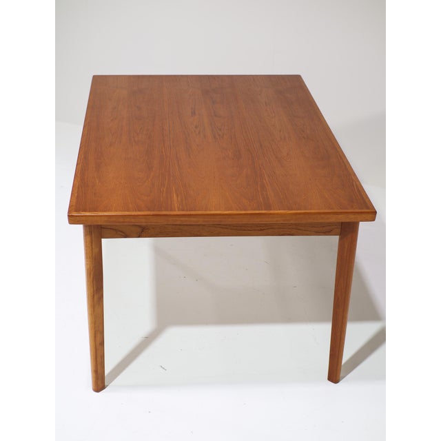 Vintage Danish Extendable Dining Table in Teak, 1960s For Sale - Image 10 of 16