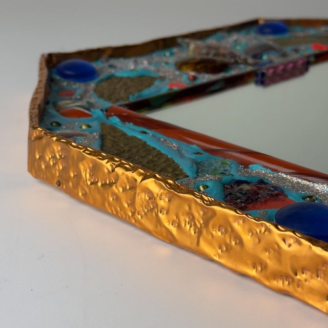Mid-Century Modern Murano Glass Mosaic Mirror by Zane Luigina, Italy, 1990s For Sale - Image 16 of 18