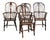 Antique English Highback Windsor Dining Chairs, Set of 4 For Sale