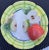 LastCHANCE!Vintage Trompe L’Oleil Plate of Apples For Sale - Image 9 of 12