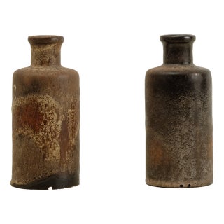 Studio Ceramic Vases, 1960s, Set of 2 For Sale