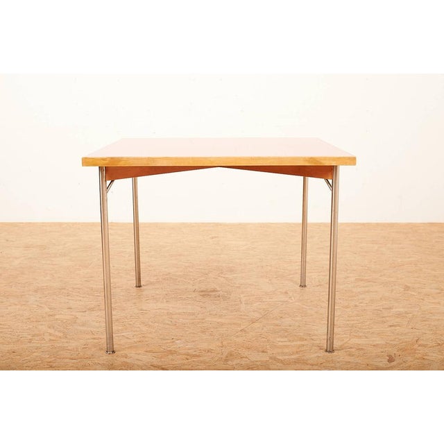 Table with Chrome-Plated Tubular Steel Legs For Sale - Image 12 of 14