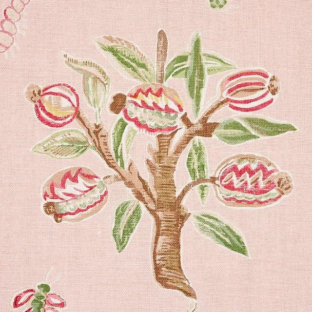 Contemporary Schumacher Magical Menagerie Fabric in Blush For Sale - Image 3 of 4