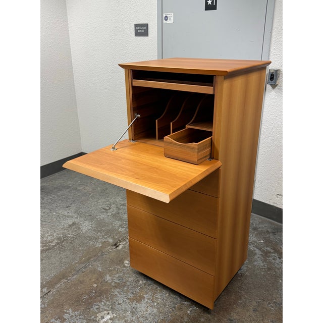 Wood Poliform Abbinabili Tall Secretary Chest of Drawers For Sale - Image 7 of 12