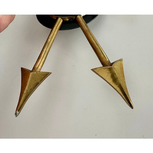 Pair French Empire Style Arrow Swan Wall Sconces For Sale - Image 12 of 15