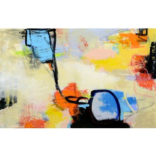 Figure of Speech by Nicole Hyde | Oil Painting of abstract shapes and colors For Sale