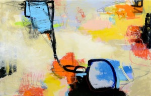 Figure of Speech by Nicole Hyde | Oil Painting of abstract shapes and colors