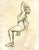 Gallery Figure Sketches on Tea Stained Paper - Set of 3 Original Tasteful Nudes For Sale - Image 4 of 11