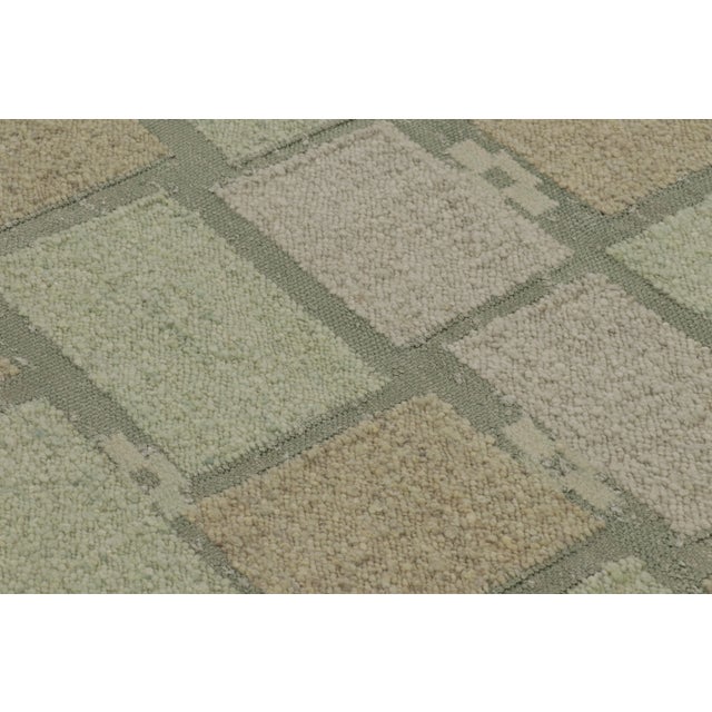 Late 20th Century Contemporary Scandinavian Style Flatweave Wool Rug, by Rug & Kilim, India For Sale - Image 5 of 9