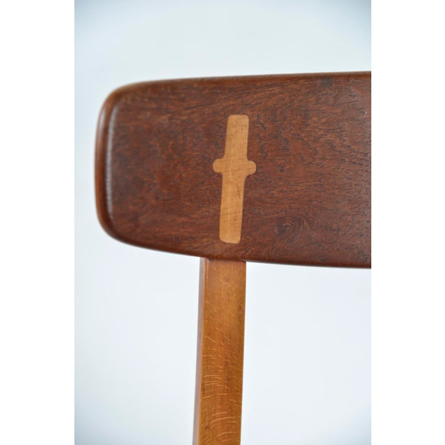 Vintage Danish CH-23 Dining Chairs in Beech and Teak by Hans J. Wegner for Carl Hansen & Søn, 1952, Set of 6 For Sale - Image 9 of 18