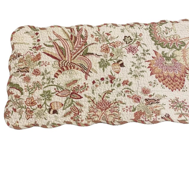 Pierre Frey Pierre Frey French Botanical Reversible Table Runner For Sale - Image 4 of 10