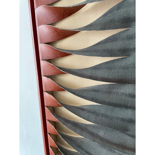 1980s 1980s Janet Folsom "Totem" Painting For Sale - Image 5 of 12