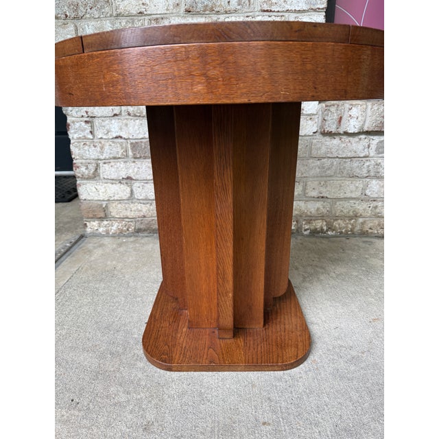 1930s Deco Wooden Side Table For Sale - Image 10 of 11