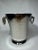 1980s Vintage Traditional Silver Finish Hammered Metal Insulated Ice Bucket For Sale - Image 5 of 12