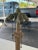 Tan 1940s Vintage Square Slag Glass Lamp With Rustic Scene For Sale - Image 8 of 12