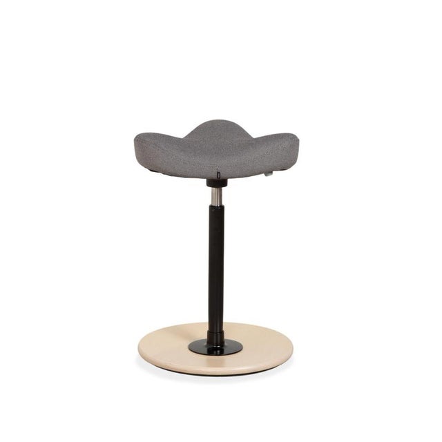 Move Sit-Stand Stool with Grey Revive 164 Base in Ash by Per Øie for Varier For Sale - Image 9 of 10