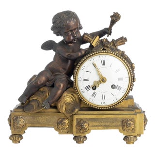 Table Clock from Lenoir a Paris, 1800s For Sale