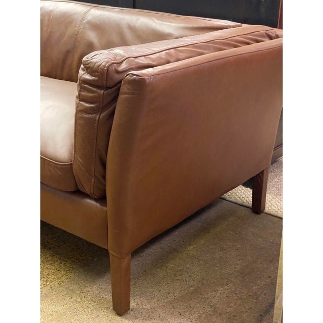 Timothy Oulton “Rider Leather “ 2 Seater Loveseat For Sale - Image 6 of 12