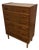 1960s Danish Mid Century Modern Teak 6 Drawer Tall Chest of Drawers For Sale