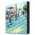 Contemporary Look Within - Original Urban Figurative Still Life Pointillist Acrylic Painting For Sale - Image 3 of 9