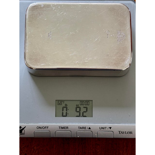 Silver 1970s Silver Trinket Box “Wellington Hotel” Mappin & Webb For Sale - Image 8 of 8