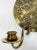 Metal Antique Bronze Lion Crest Electrified Wall Sconce Pair For Sale - Image 7 of 8