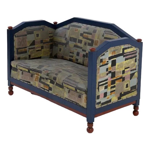 Italian Futurist Sofa attributed to Fillìa Luigi Colombo, 1930 For Sale