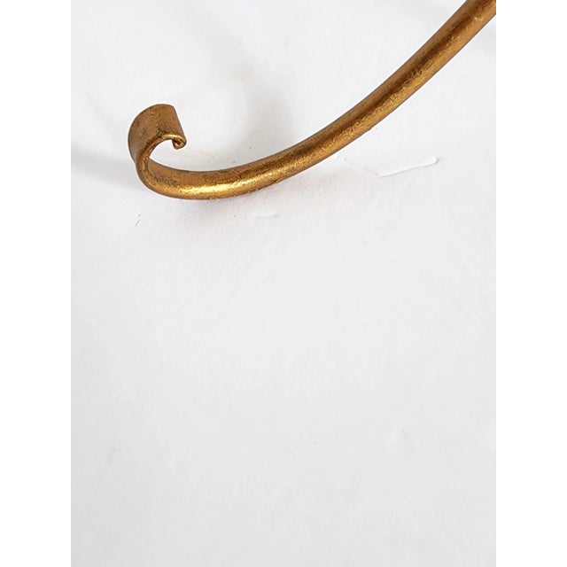 Vintage Italian Hollywood Regency Style Gilt Metal Side Table For Sale - Image 12 of 12