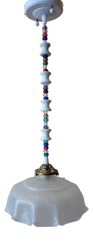 Suspension in Opaline Glass