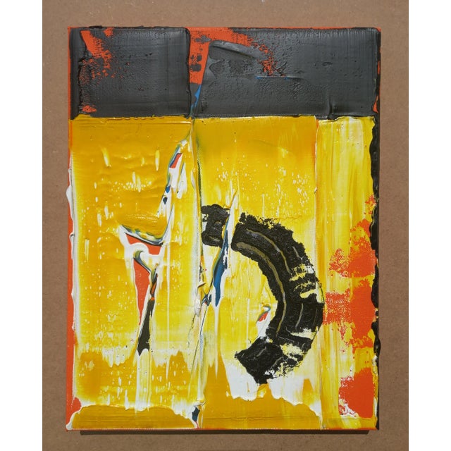 Highly Textured Abstract Painting by Diane Grant. Oil on canvas. Signed on the back. Measurements of the artwork 11.8 by...
