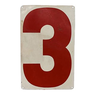 Vintage Gas Station Number 3 and Number 4 For Sale