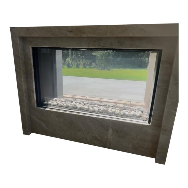 Pristine “Taj” Quartzite Fireplace Surround For Sale