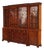 Mahogany Bookcase with Ebony and Walnut Inlays For Sale